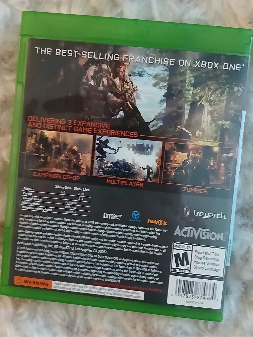 Call of Duty: Black Ops III - Xbox One Game (EUC)